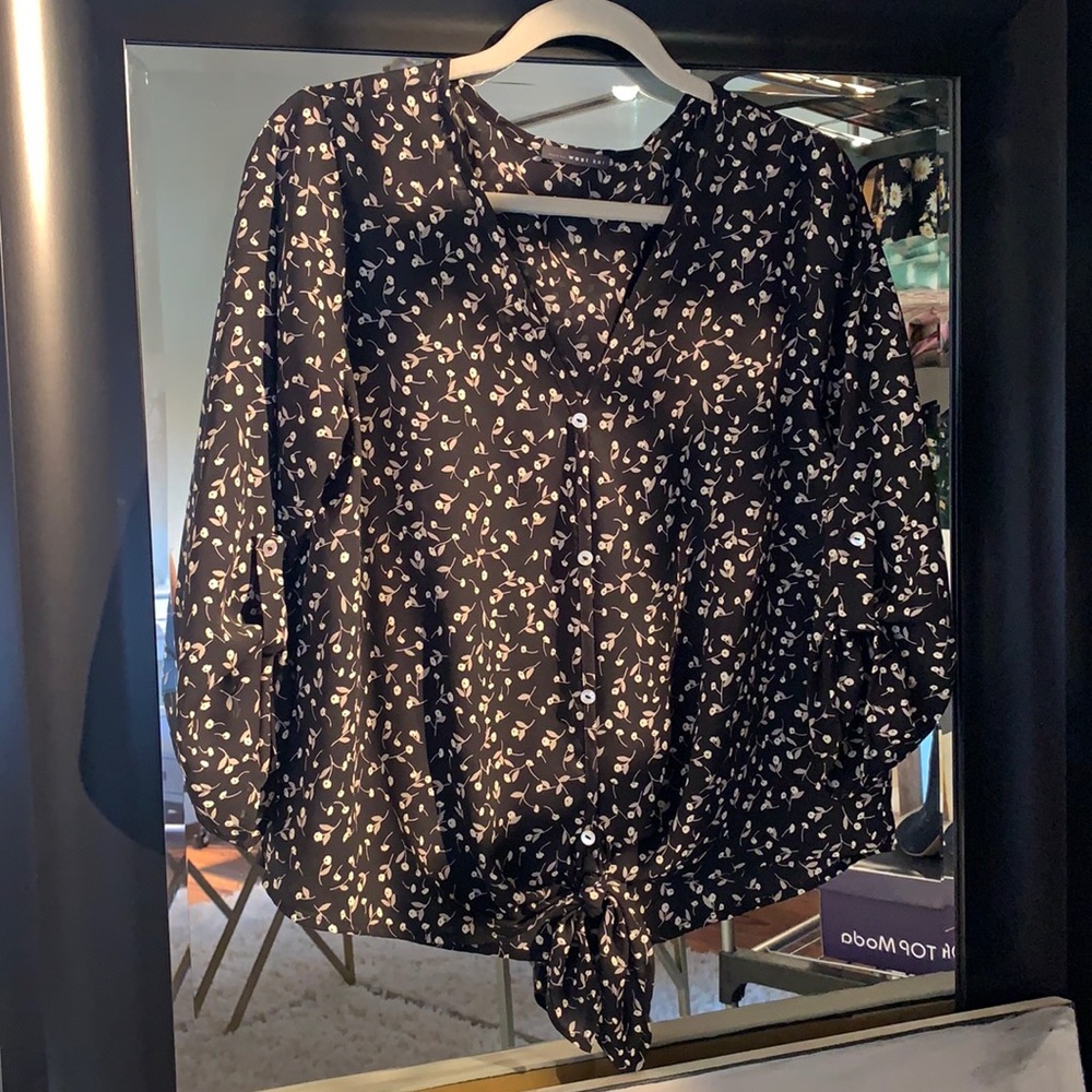 West Kei tie front blouse
